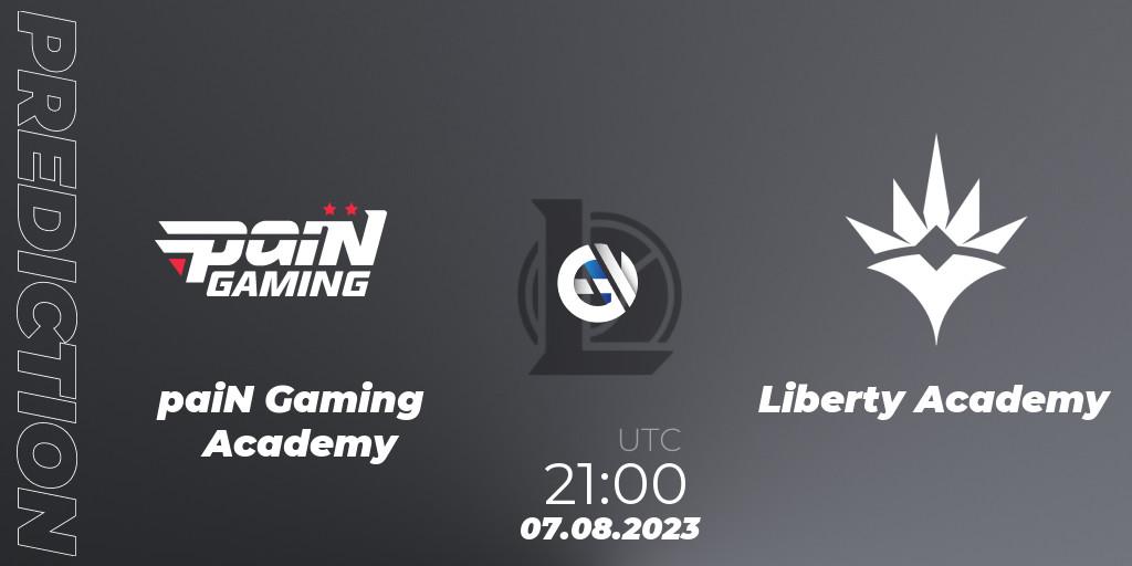 paiN Gaming Academy - Liberty Academy: Maç tahminleri. 07.08.2023 at 21:00, LoL, CBLOL Academy Split 2 2023 - Group Stage