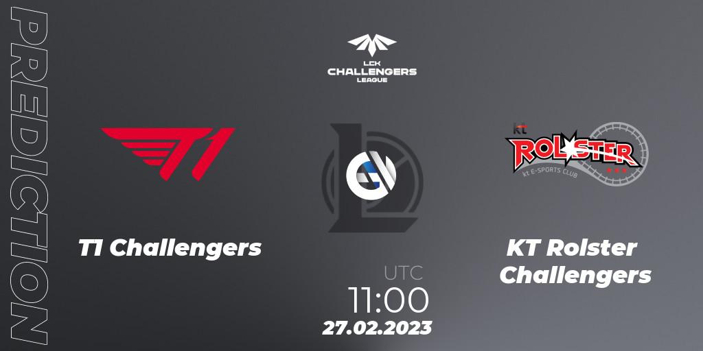 T1 Challengers - KT Rolster Challengers: Maç tahminleri. 27.02.2023 at 11:00, LoL, LCK Challengers League 2023 Spring