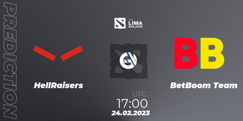 HellRaisers - BetBoom Team: Maç tahminleri. 24.02.2023 at 17:34, Dota 2, The Lima Major 2023