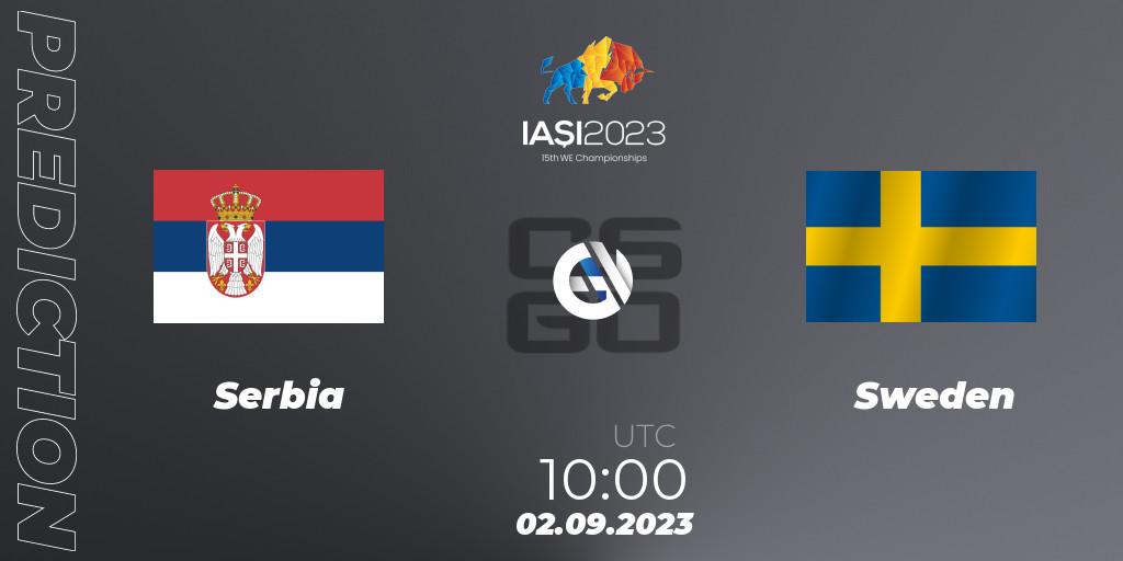 Serbia - Sweden: Maç tahminleri. 02.09.2023 at 09:30, Counter-Strike (CS2), IESF World Esports Championship 2023