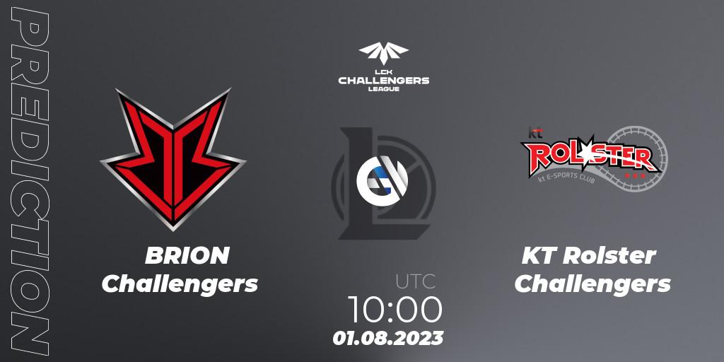 BRION Challengers - KT Rolster Challengers: Maç tahminleri. 01.08.2023 at 10:00, LoL, LCK Challengers League 2023 Summer - Group Stage