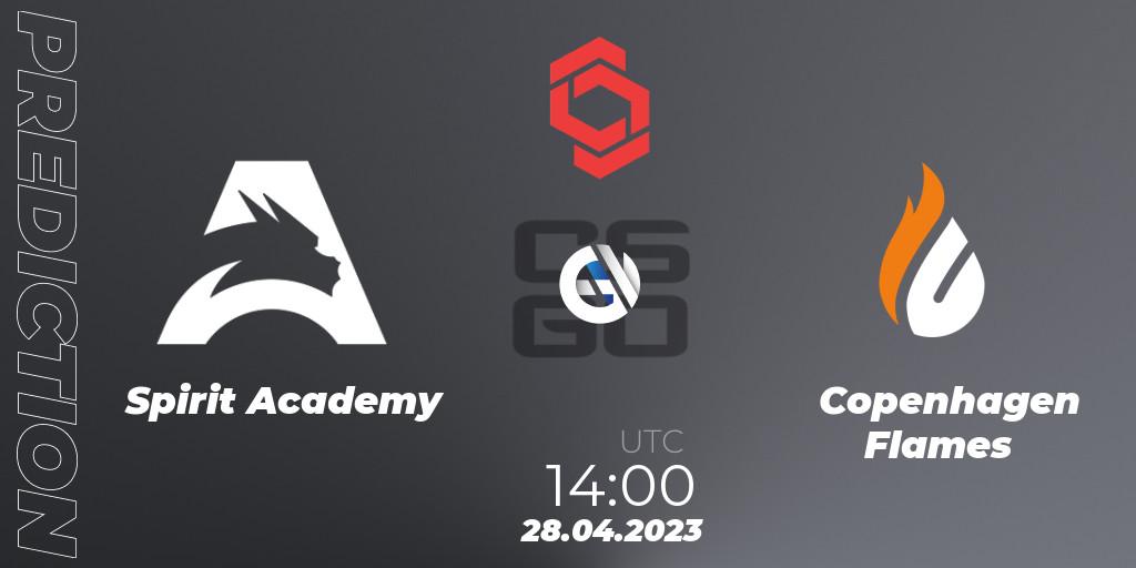 Spirit Academy - Copenhagen Flames: Maç tahminleri. 28.04.23, CS2 (CS:GO), CCT Central Europe Series #6