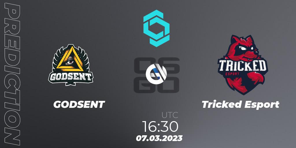 GODSENT - Tricked Esport: Maç tahminleri. 07.03.2023 at 16:40, Counter-Strike (CS2), CCT North Europe Series #4