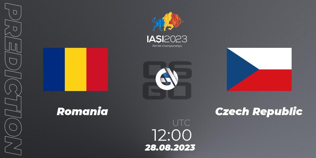 Romania - Czech Republic: Maç tahminleri. 28.08.2023 at 13:40, Counter-Strike (CS2), IESF World Esports Championship 2023