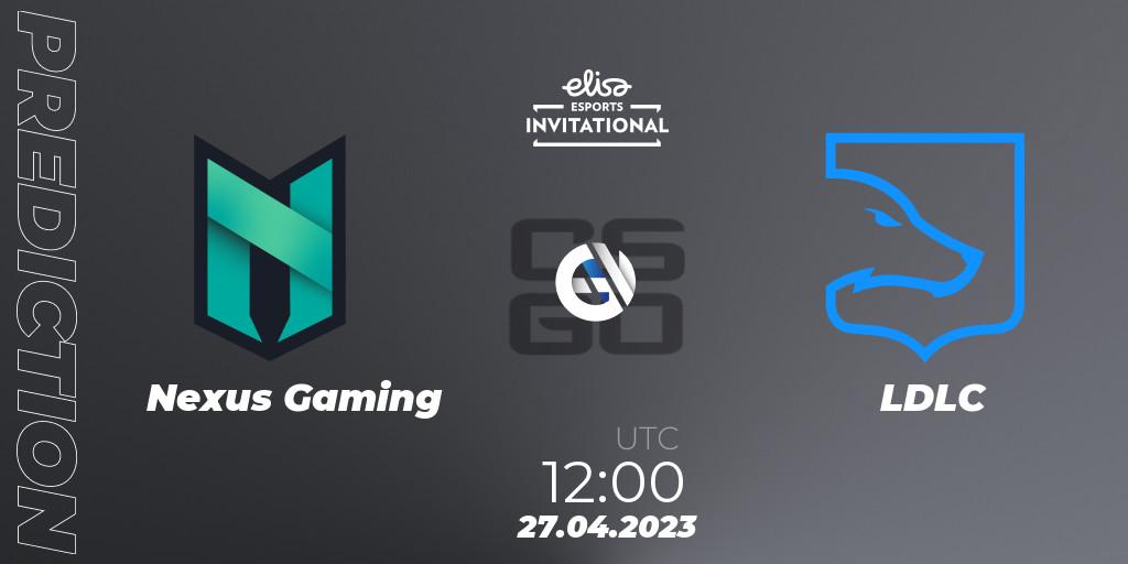 Nexus Gaming - LDLC: Maç tahminleri. 27.04.2023 at 12:00, Counter-Strike (CS2), Elisa Invitational Spring 2023
