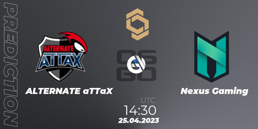 ALTERNATE aTTaX - Nexus Gaming: Maç tahminleri. 25.04.2023 at 14:50, Counter-Strike (CS2), CCT South Europe Series #4