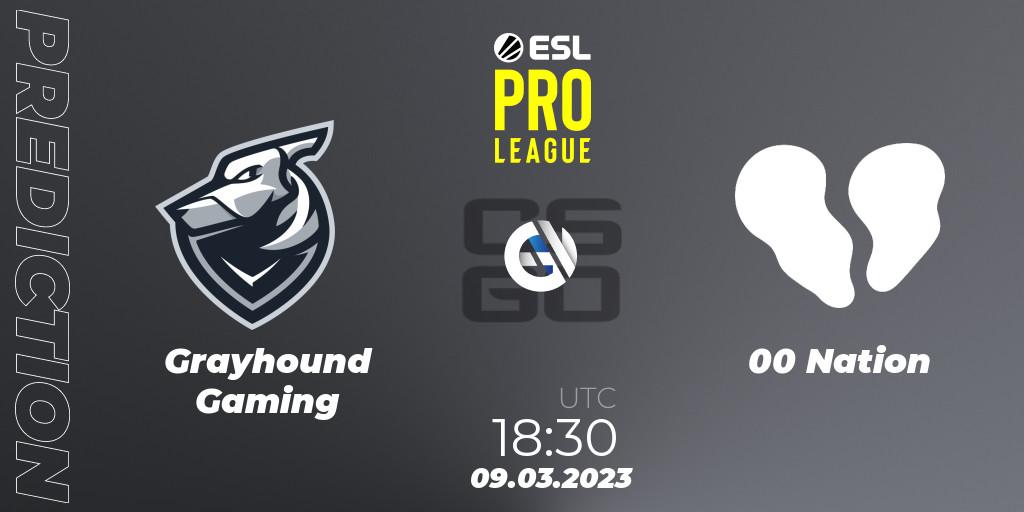 Grayhound Gaming - 00 Nation: Maç tahminleri. 09.03.23, CS2 (CS:GO), ESL Pro League Season 17