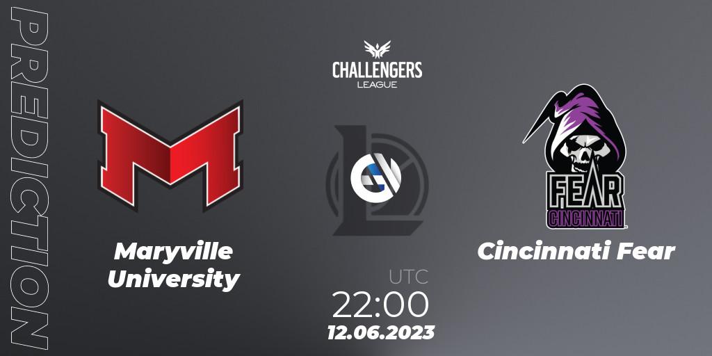 Maryville University - Cincinnati Fear: Maç tahminleri. 12.06.2023 at 22:00, LoL, North American Challengers League 2023 Summer - Group Stage