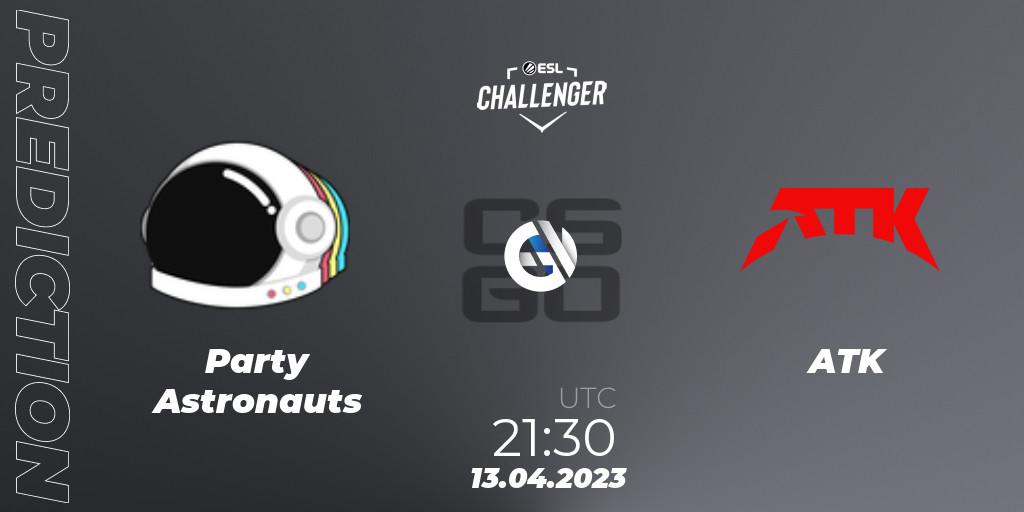 Party Astronauts - ATK: Maç tahminleri. 13.04.2023 at 21:30, Counter-Strike (CS2), ESL Challenger Katowice 2023: North American Qualifier