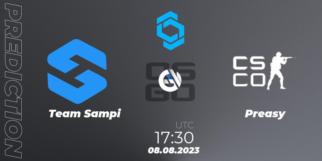 Team Sampi - Preasy Esport: Maç tahminleri. 08.08.2023 at 18:00, Counter-Strike (CS2), CCT East Europe Series #1