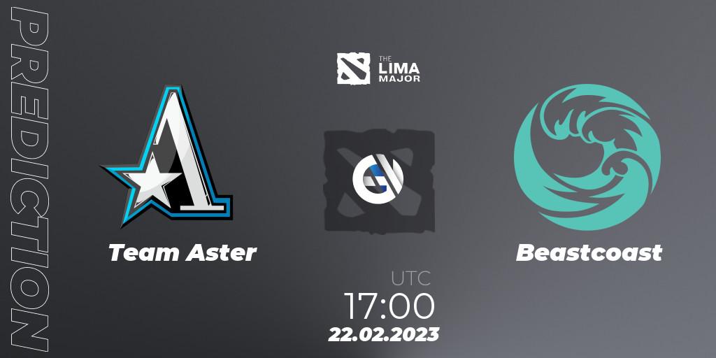 Team Aster - Beastcoast: Maç tahminleri. 22.02.23, Dota 2, The Lima Major 2023