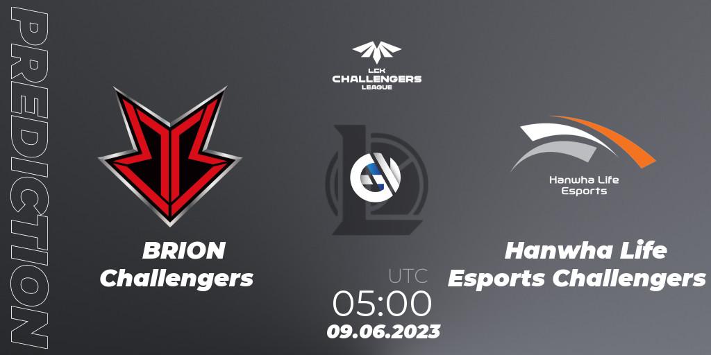 BRION Challengers - Hanwha Life Esports Challengers: Maç tahminleri. 09.06.23, LoL, LCK Challengers League 2023 Summer - Group Stage