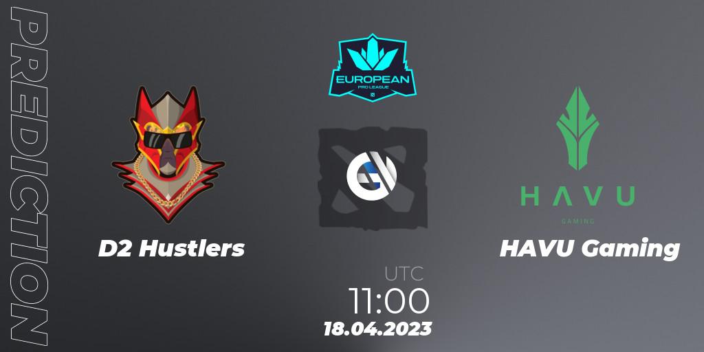 D2 Hustlers - HAVU Gaming: Maç tahminleri. 18.04.2023 at 11:01, Dota 2, European Pro League Season 8