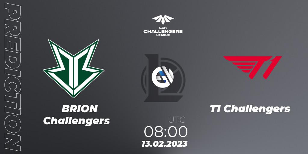 Brion Esports Challengers - T1 Challengers: Maç tahminleri. 13.02.2023 at 07:20, LoL, LCK Challengers League 2023 Spring
