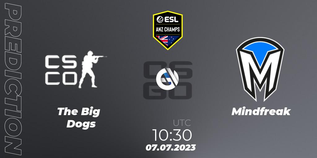 The Big Dogs - Mindfreak: Maç tahminleri. 07.06.23, CS2 (CS:GO), ESL ANZ Champs Season 16
