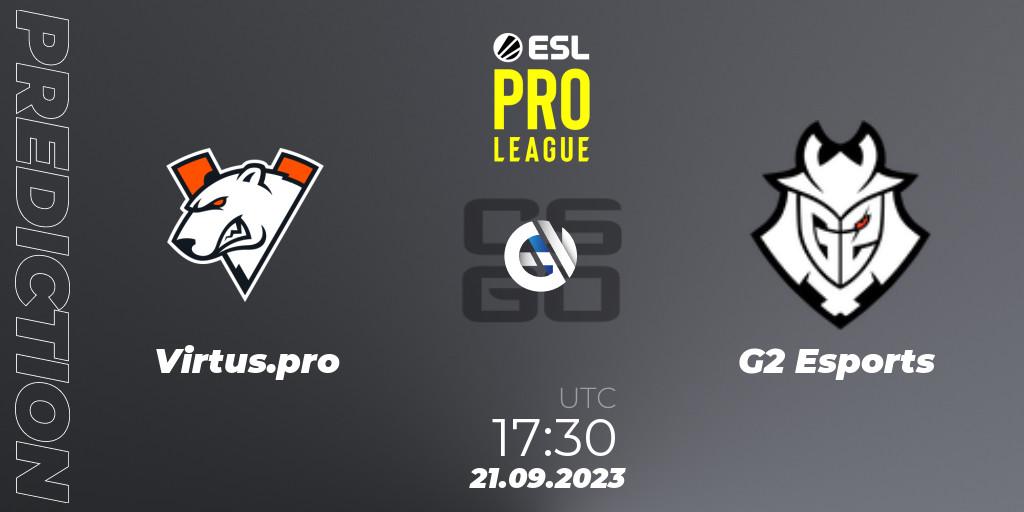 Virtus.pro - G2 Esports: Maç tahminleri. 21.09.2023 at 17:30, Counter-Strike (CS2), ESL Pro League Season 18