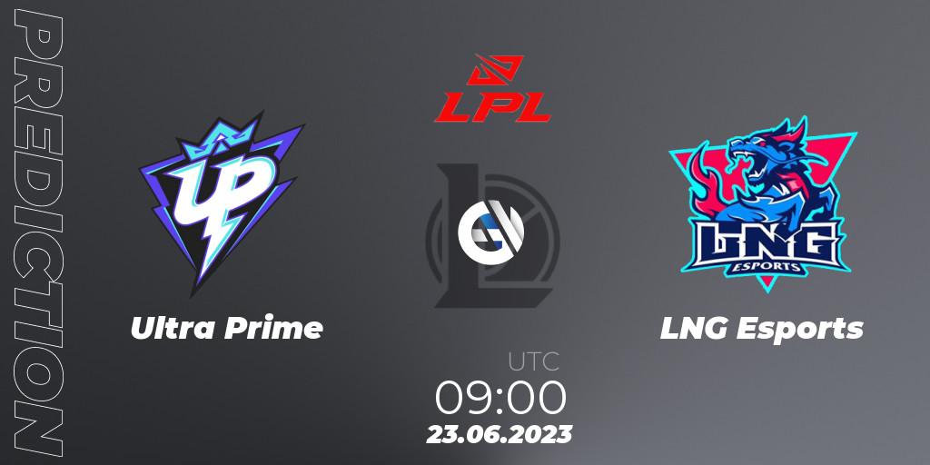 Ultra Prime - LNG Esports: Maç tahminleri. 23.06.23, LoL, LPL Summer 2023 Regular Season