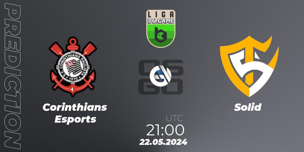 Corinthians Esports - Solid: Maç tahminleri. 22.05.2024 at 21:00, Counter-Strike (CS2), Dust2 Brasil Liga Season 3