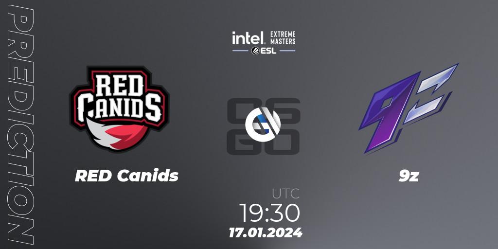 RED Canids - 9z: Maç tahminleri. 17.01.2024 at 19:30, Counter-Strike (CS2), Intel Extreme Masters China 2024: South American Closed Qualifier