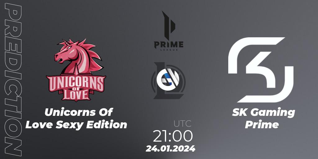 Unicorns Of Love Sexy Edition - SK Gaming Prime: Maç tahminleri. 24.01.2024 at 21:00, LoL, Prime League Spring 2024 - Group Stage