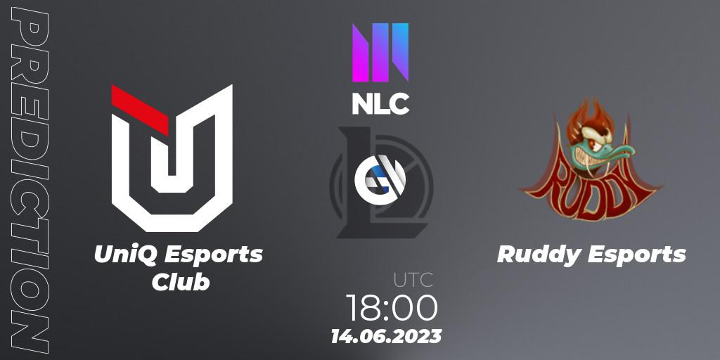 UniQ Esports Club - Ruddy Esports: Maç tahminleri. 14.06.2023 at 18:00, LoL, NLC Summer 2023 - Group Stage