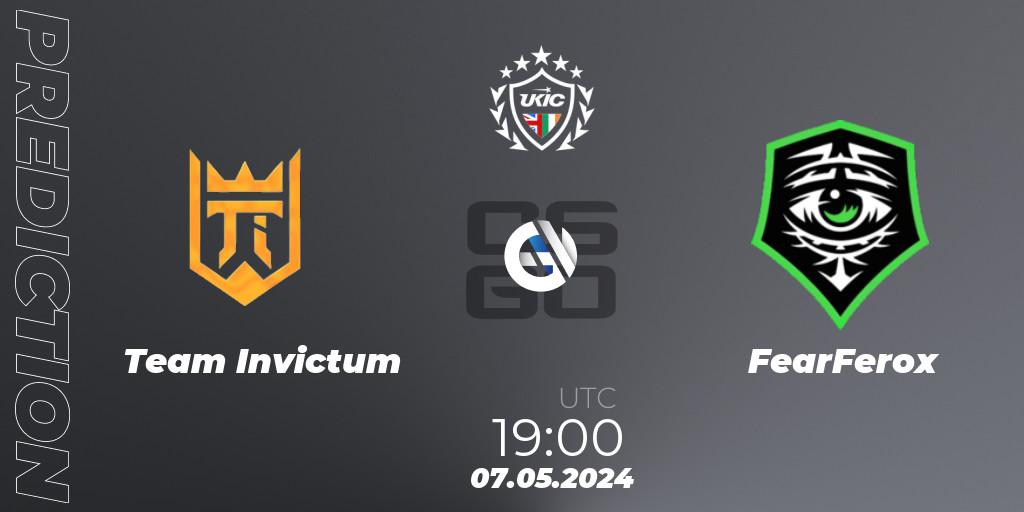 Team Invictum - FearFerox: Maç tahminleri. 17.05.2024 at 17:00, Counter-Strike (CS2), UKIC League Season 2: Division 1