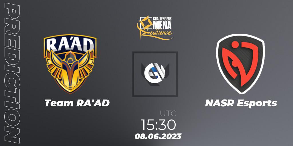 Team RA'AD - NASR Esports: Maç tahminleri. 08.06.2023 at 15:30, VALORANT, VALORANT Challengers 2023 MENA: Resilience - LAN Finals