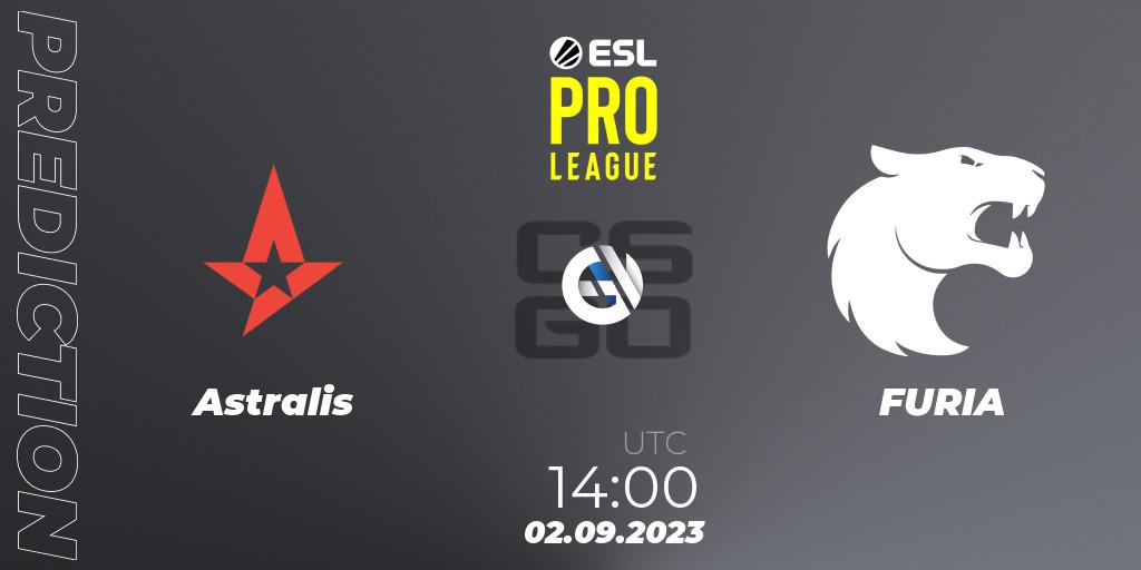Astralis - FURIA: Maç tahminleri. 02.09.2023 at 14:30, Counter-Strike (CS2), ESL Pro League Season 18