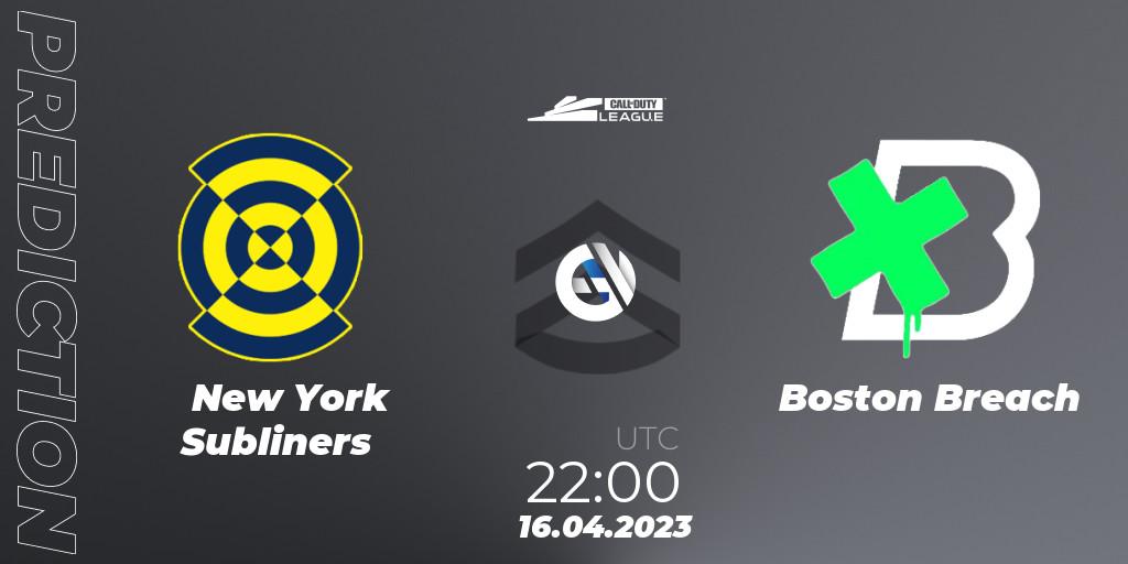 New York Subliners - Boston Breach: Maç tahminleri. 16.04.2023 at 22:00, Call of Duty, Call of Duty League 2023: Stage 4 Major Qualifiers