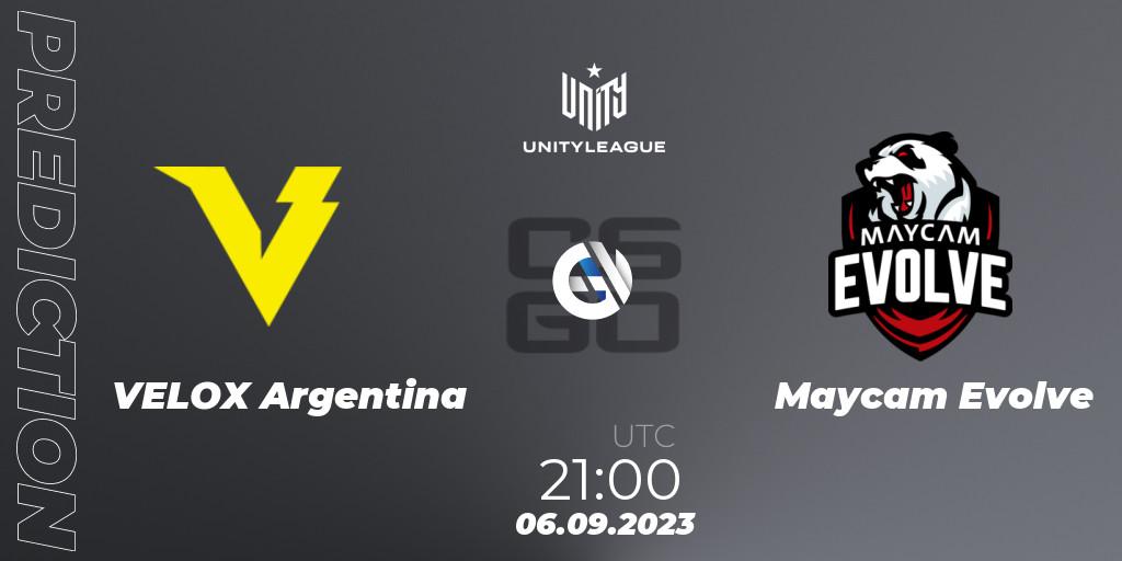 VELOX Argentina - Maycam Evolve: Maç tahminleri. 06.09.2023 at 21:00, Counter-Strike (CS2), LVP Unity League Argentina 2023