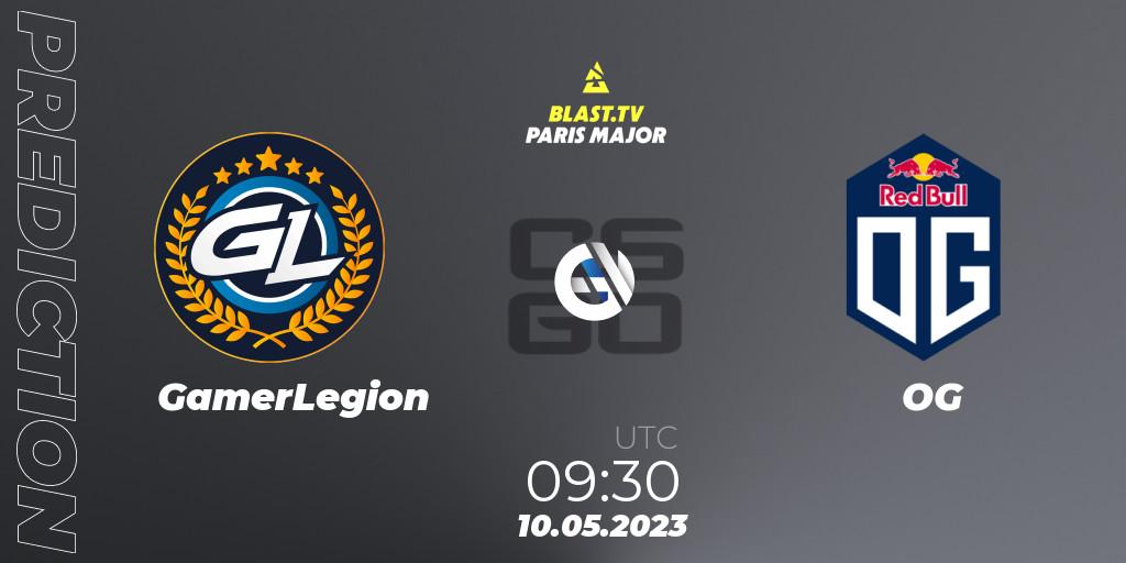 GamerLegion - OG: Maç tahminleri. 10.05.2023 at 09:30, Counter-Strike (CS2), BLAST Paris Major 2023 Challengers Stage