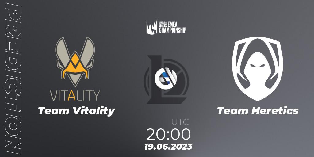 Team Vitality - Team Heretics: Maç tahminleri. 19.06.2023 at 20:00, LoL, LEC Summer 2023 - Regular Season