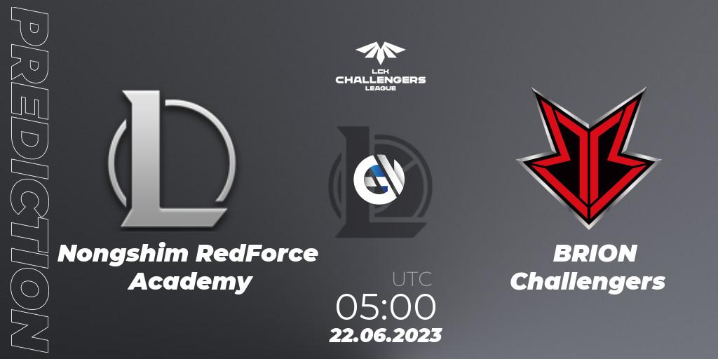 Nongshim RedForce Academy - BRION Challengers: Maç tahminleri. 22.06.23, LoL, LCK Challengers League 2023 Summer - Group Stage