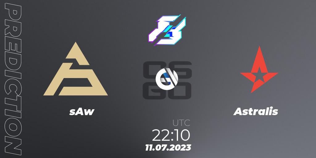 sAw - Astralis: Maç tahminleri. 11.07.2023 at 22:10, Counter-Strike (CS2), Gamers8 2023 Europe Open Qualifier 2