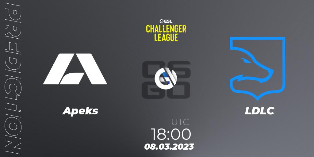 Apeks - LDLC: Maç tahminleri. 14.03.2023 at 15:00, Counter-Strike (CS2), ESL Challenger League Season 44: Europe