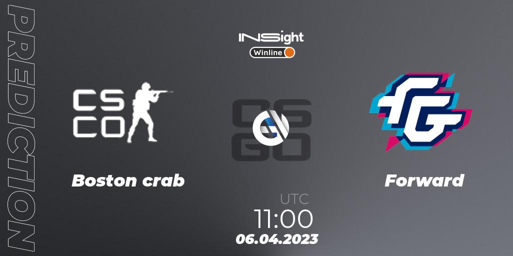 Boston crab - Forward: Maç tahminleri. 06.04.23, CS2 (CS:GO), Winline Insight Season 3