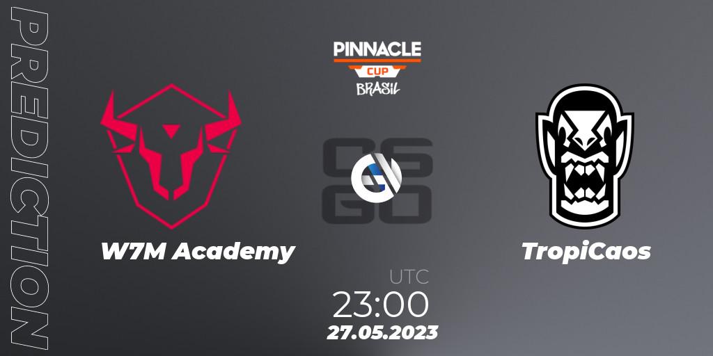 w7m Academy - TropiCaos: Maç tahminleri. 27.05.2023 at 23:00, Counter-Strike (CS2), Pinnacle Brazil Cup 1