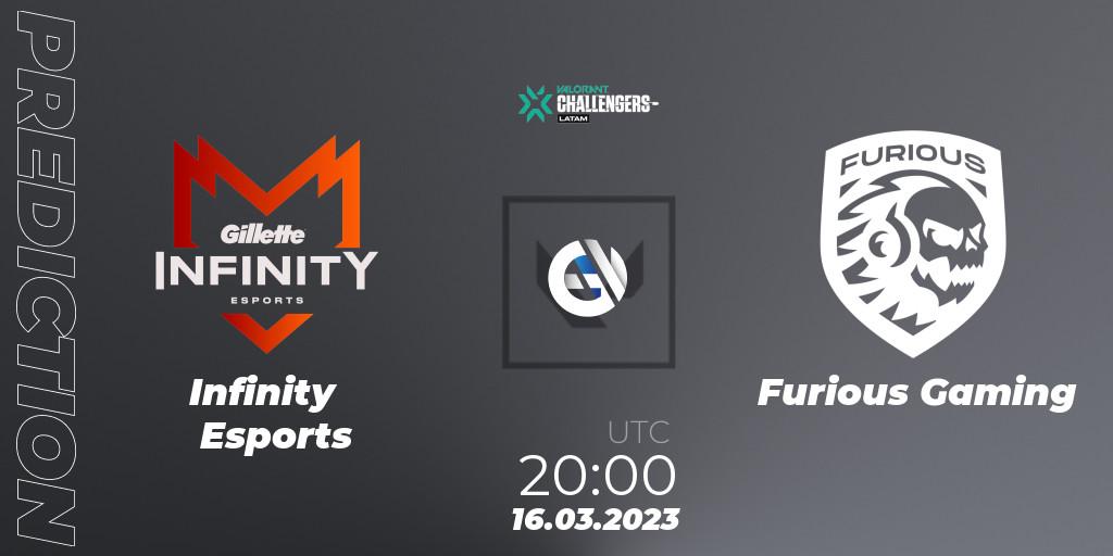 Infinity Esports - Furious Gaming: Maç tahminleri. 16.03.23, VALORANT, VALORANT Challengers 2023: LAS Split 1