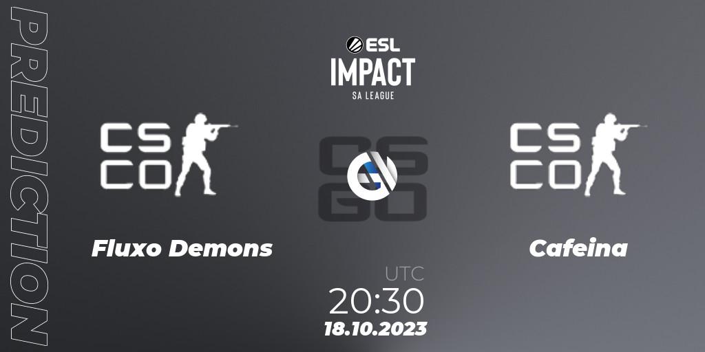 Fluxo Demons - Cafeina: Maç tahminleri. 18.10.2023 at 20:30, Counter-Strike (CS2), ESL Impact League Season 4: South American Division