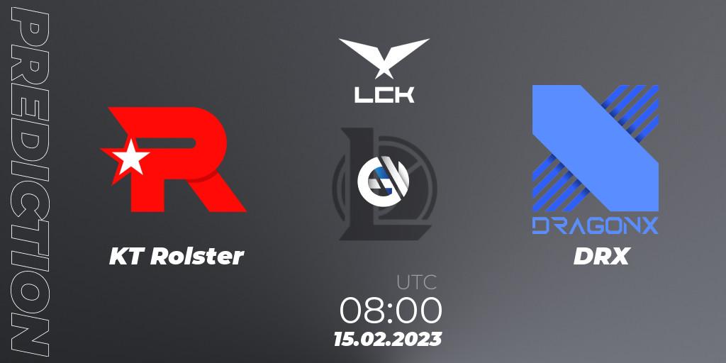 KT Rolster - DRX: Maç tahminleri. 15.02.23, LoL, LCK Spring 2023 - Group Stage