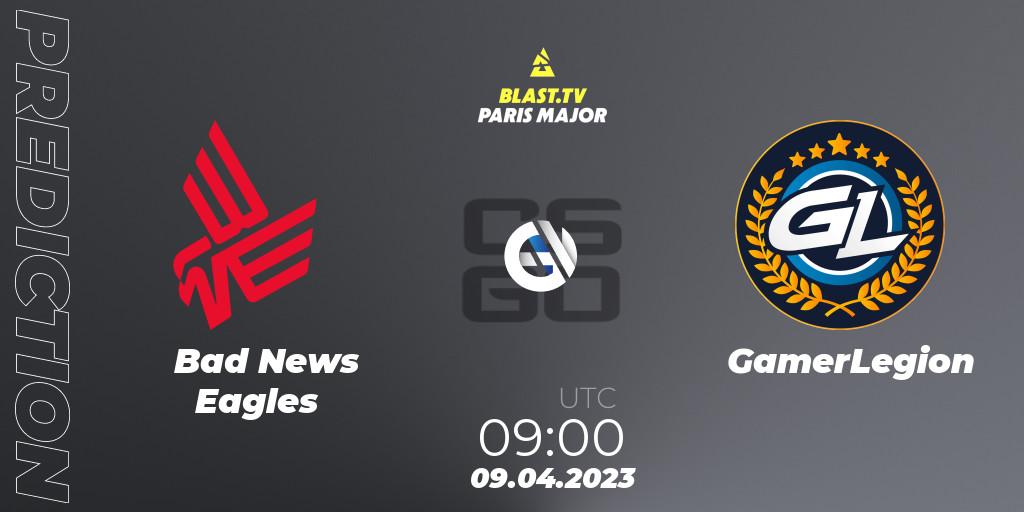 Bad News Eagles - GamerLegion: Maç tahminleri. 09.04.2023 at 09:00, Counter-Strike (CS2), BLAST.tv Paris Major 2023 Europe RMR A