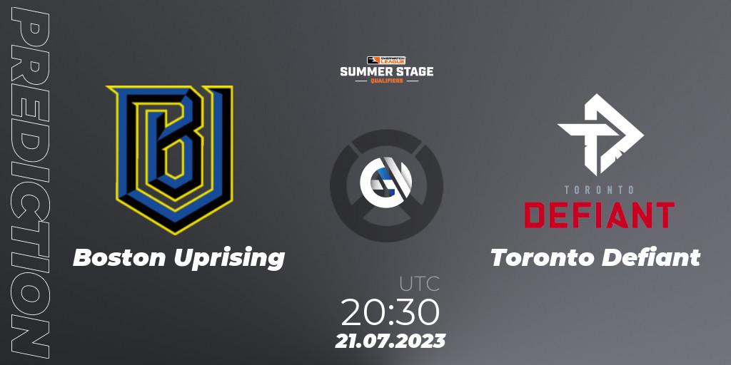 Boston Uprising - Toronto Defiant: Maç tahminleri. 21.07.2023 at 20:55, Overwatch, Overwatch League 2023 - Summer Stage Qualifiers