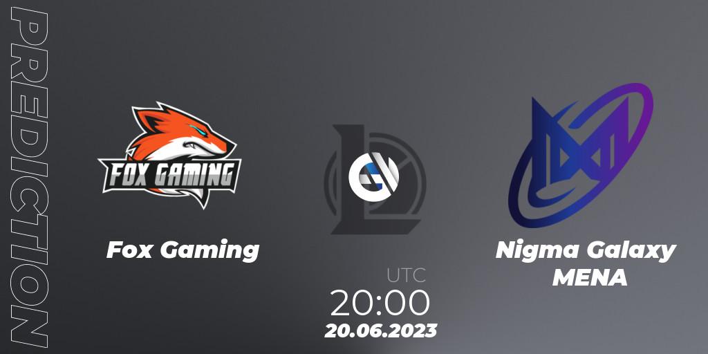 Fox Gaming - Nigma Galaxy MENA: Maç tahminleri. 20.06.2023 at 20:00, LoL, Arabian League Summer 2023 - Group Stage