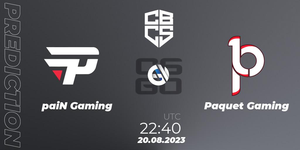 paiN Gaming - Paquetá Gaming: Maç tahminleri. 20.08.2023 at 22:00, Counter-Strike (CS2), CBCS 2023 Masters