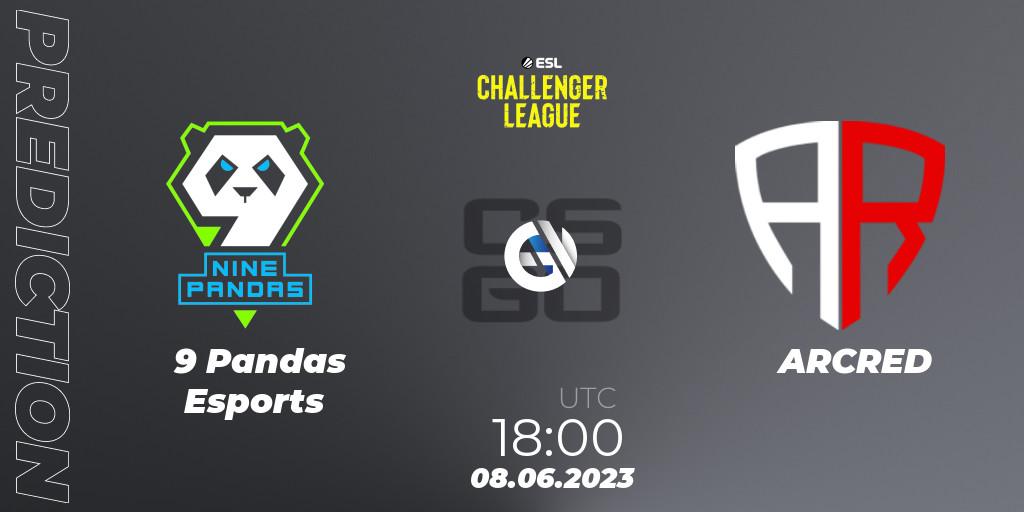 9 Pandas Esports - ARCRED: Maç tahminleri. 08.06.2023 at 18:30, Counter-Strike (CS2), ESL Challenger League Season 45 Europe Relegation