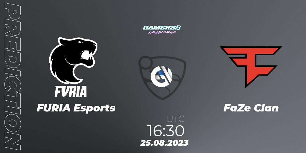 FURIA Esports - FaZe Clan: Maç tahminleri. 25.08.2023 at 16:30, Rocket League, Gamers8 2023