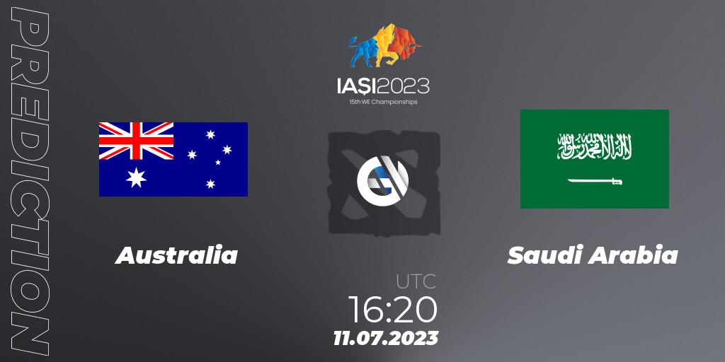 Australia - Saudi Arabia: Maç tahminleri. 11.07.2023 at 16:20, Dota 2, Gamers8 IESF Asian Championship 2023