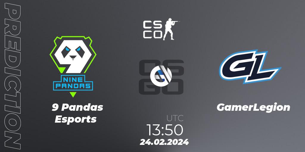 9 Pandas Esports - GamerLegion: Maç tahminleri. 24.02.2024 at 13:50, Counter-Strike (CS2), PGL CS2 Major Copenhagen 2024 Opening Stage Last Chance Qualifier