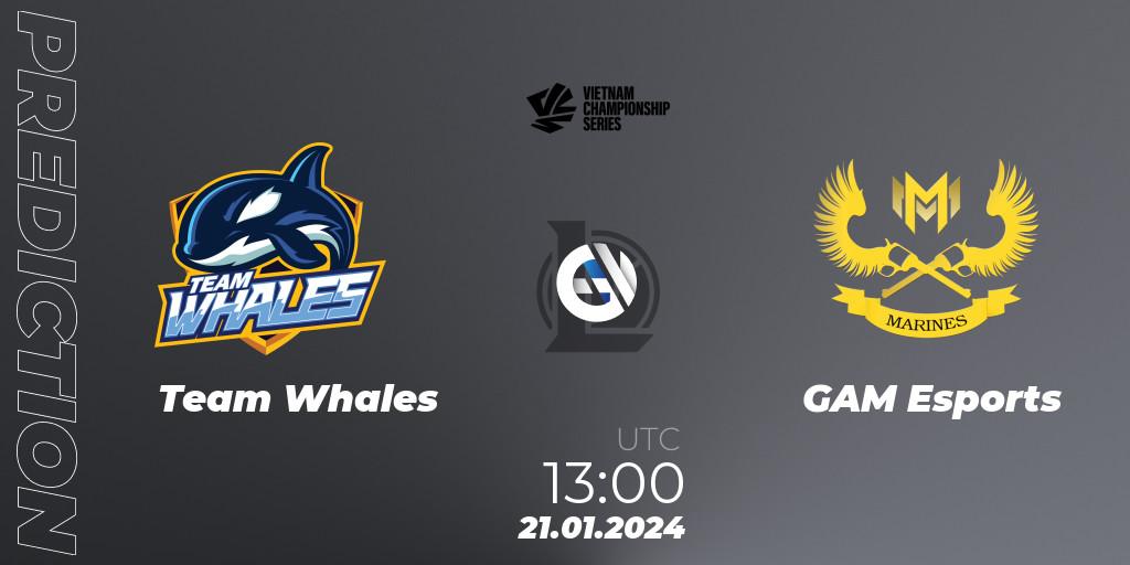 Team Whales - GAM Esports: Maç tahminleri. 21.01.24, LoL, VCS Dawn 2024 - Group Stage