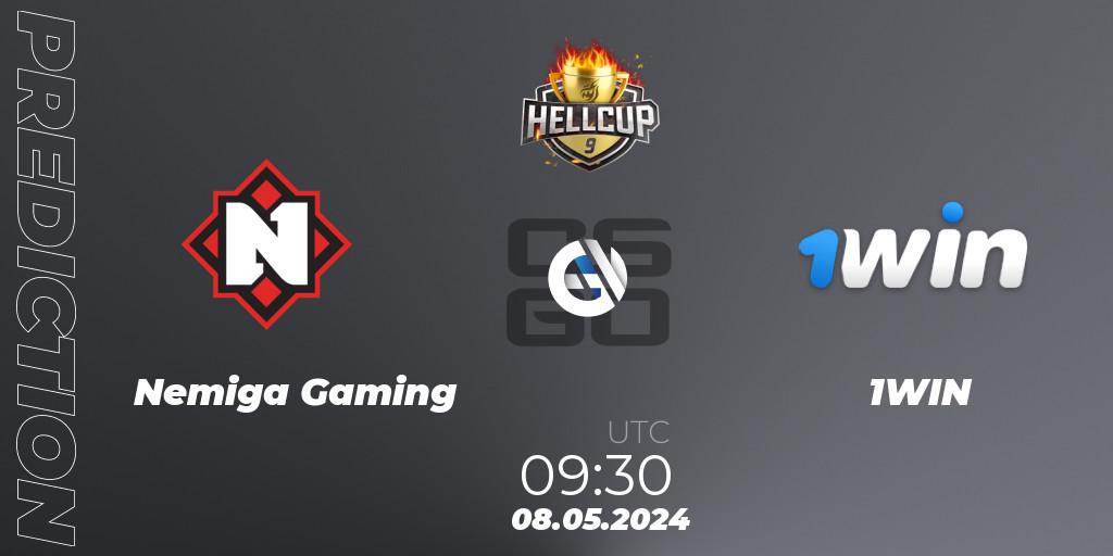Nemiga Gaming - 1WIN: Maç tahminleri. 08.05.24, CS2 (CS:GO), HellCup #9